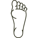 Foot icon blk 100px